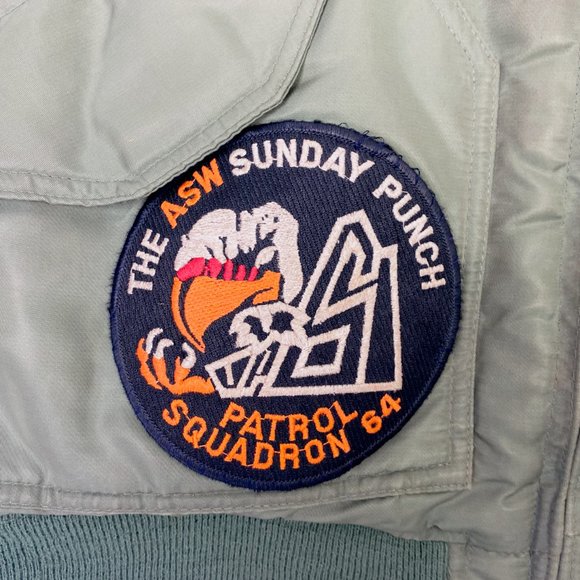 Men's Army Green Bomber Jacket Bomb Squad Tomcat Military Flyer Jacket - Picture 12 of 15